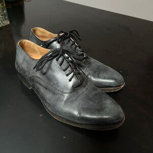 MAISON MARTIN MARGIELA Distressed Oxford Shoes Blue-Grey 36 Line 22